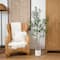 5ft. Artificial Minimalist Olive Tree in White Decorative Planter